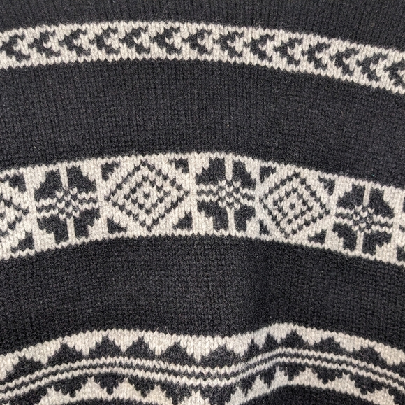 100% Lambswool Structure Neutral Patterned Ski Sweater/Sweatshirt Size S… - Picture 2 of 9